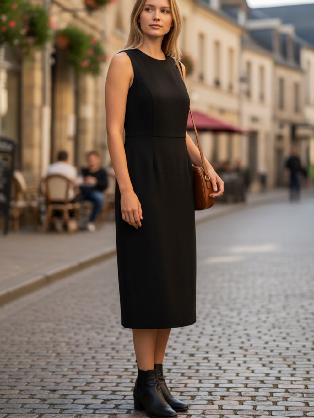 Little Black Dress with Side Buckles. Perfect for every occasion. A staple.
